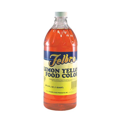 Lemon Yellow Shade Food Coloring 1 qt